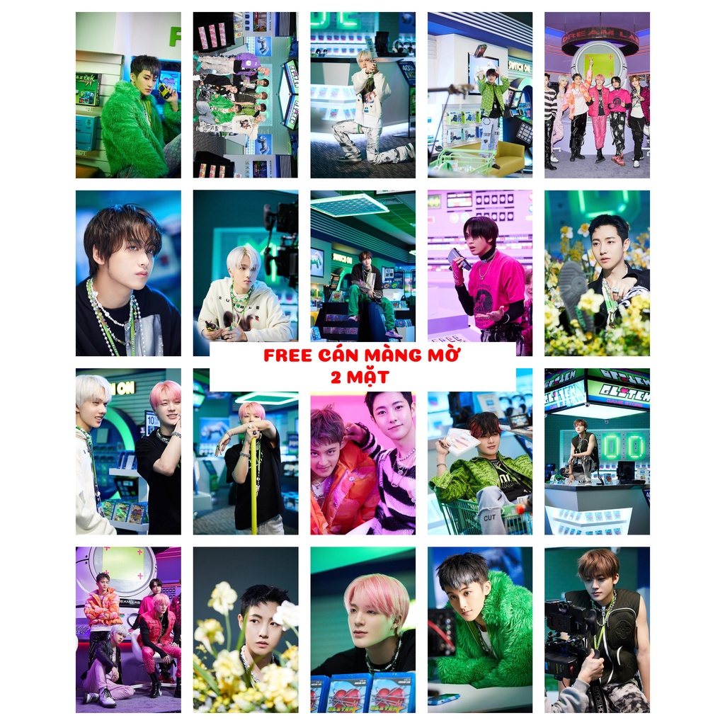 Lomo card 20 ảnh nhóm NCT DREAM - Glitch Mode MV Naver