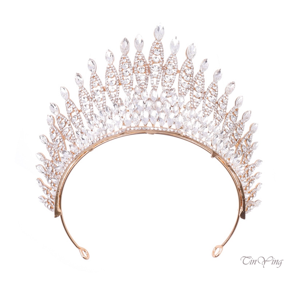 GETNOIVAS Vương Miện Đính Đá Lấp Lánh Nhiều Màu Sắc Trang Trí Sân Khấu
