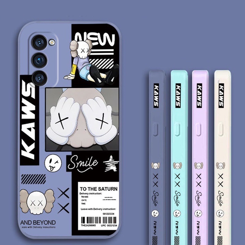 Ốp Điện Thoại TPU Mềm Dạng Nhám Chống Sốc Hình Kaws Sesame Street Cho Samsung Galaxy S22 S21 S20 Plus S22 Ultra S21FE S20FE