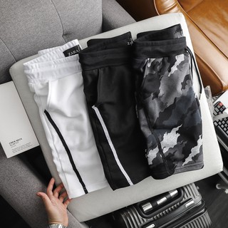 Quần short thun viền