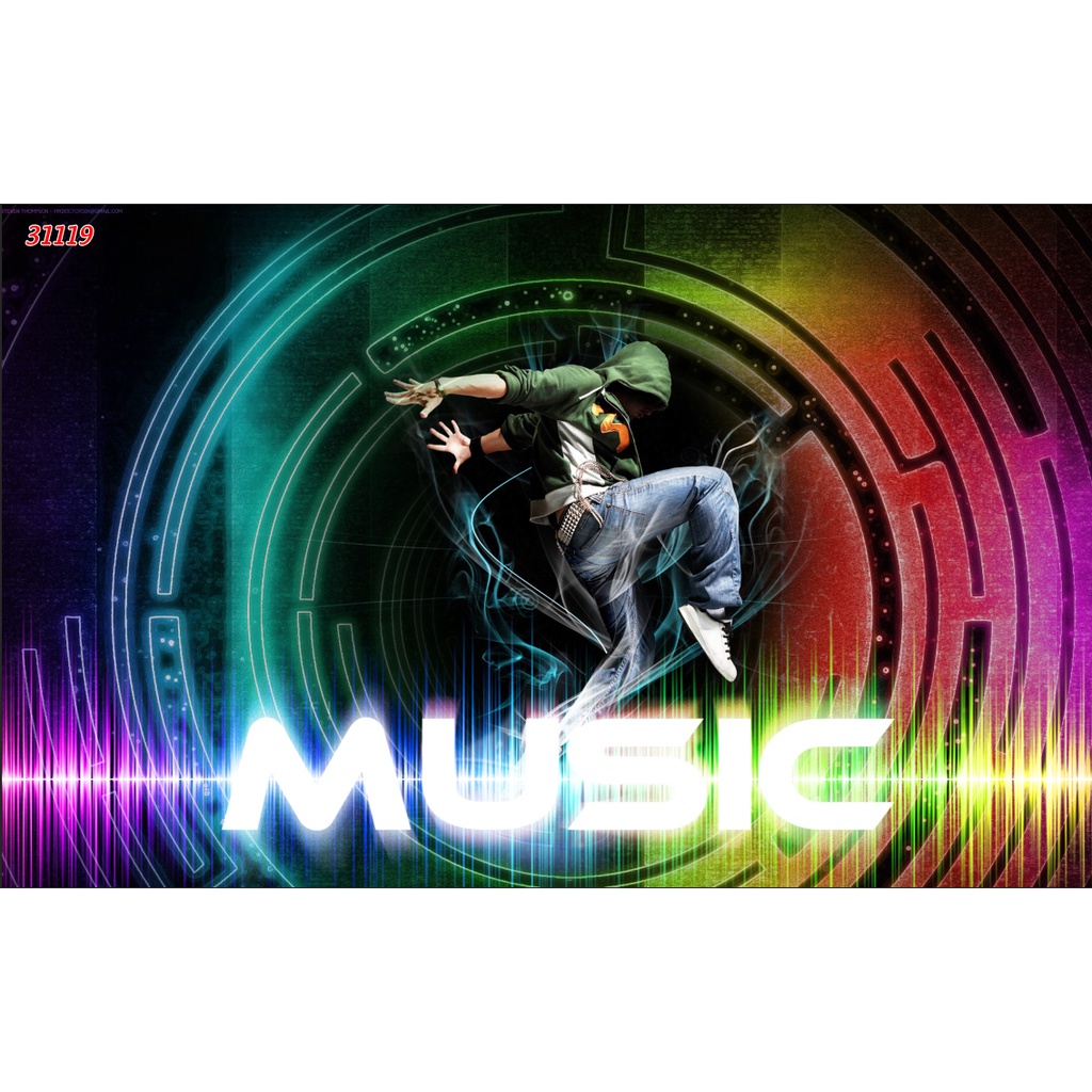 Tranh Dán Tường Trang Trí Quán Karaoke 3D