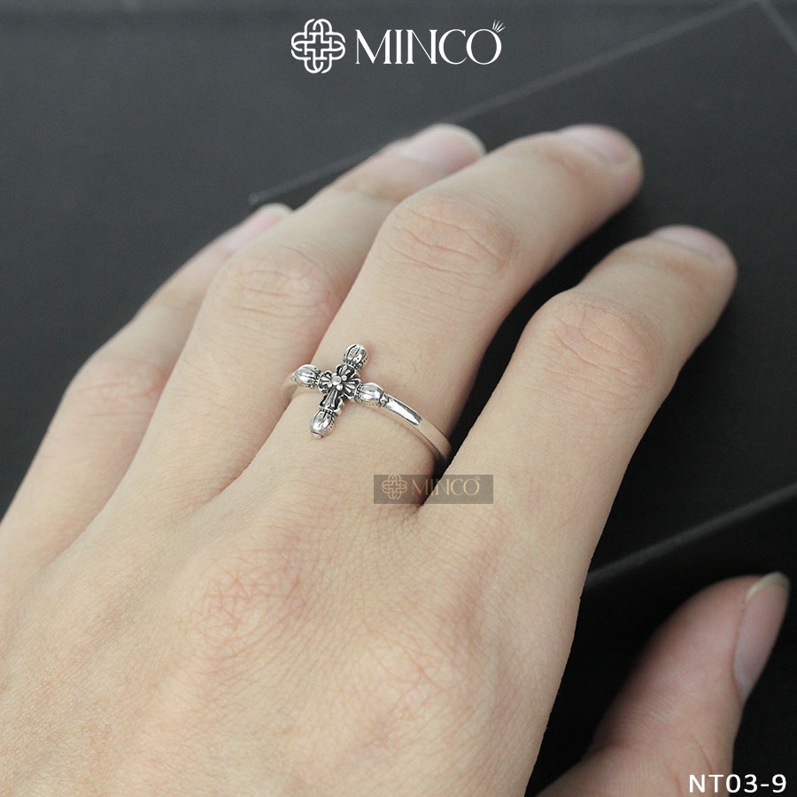 Nhẫn Chrome Heart Phong Cách dành cho Nam và nữ Minco Accessories phụ kiện thời trang cá tính NT03-9