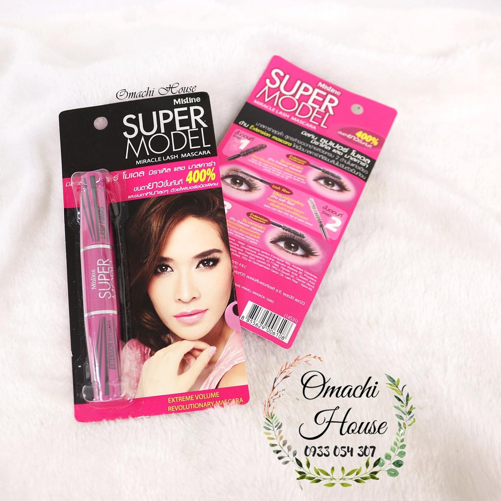 Mascara 2 Đầu Super Model Mistine