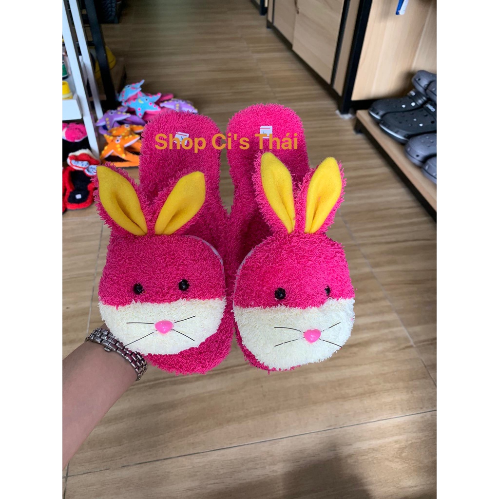 Dép kẹp lông Thái Lan mang trong nhà dành cho nữ, siu cute phô mai que,...