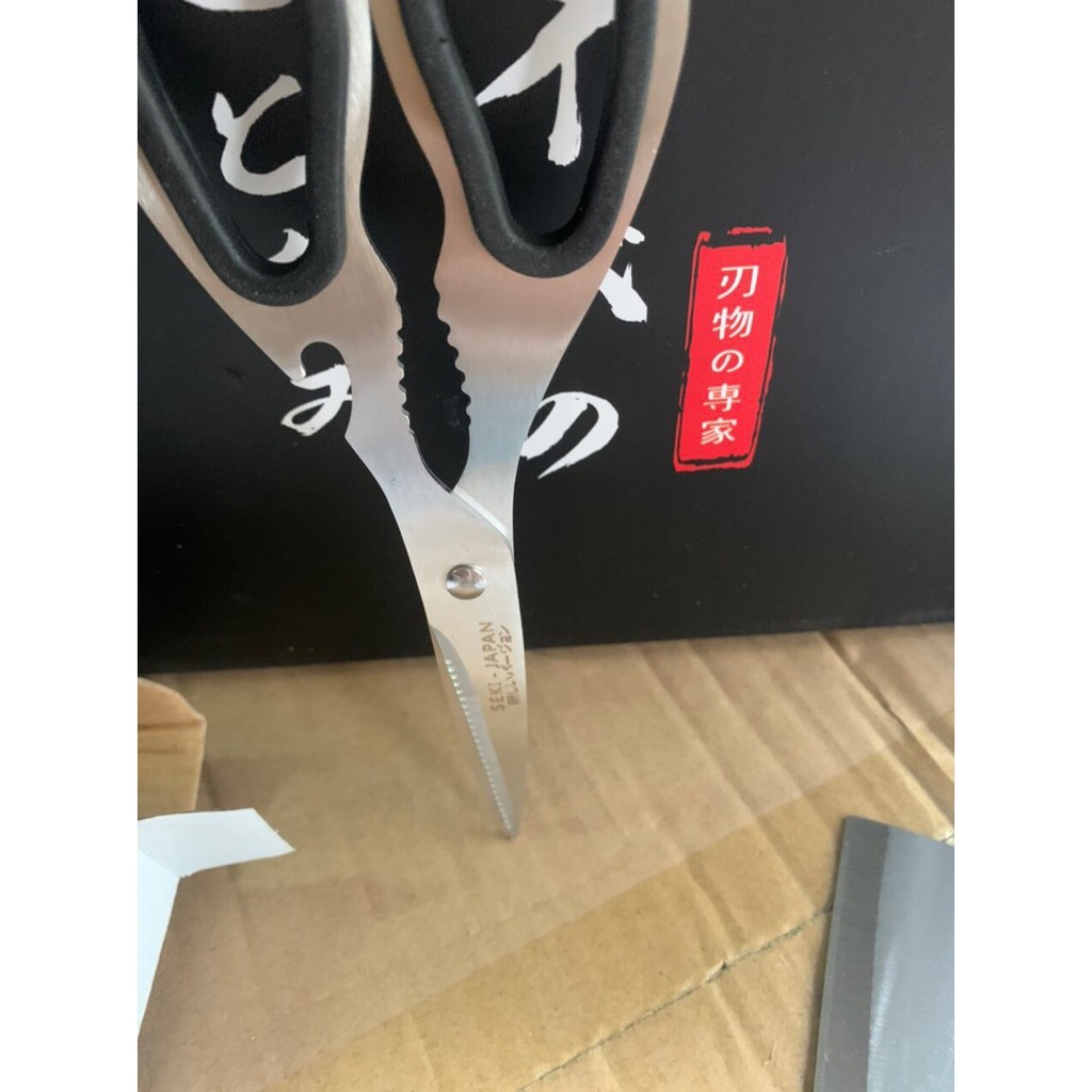[ HOT HOT] Bộ dao Nhật Bản Seki - Japna 5 món làm từ thép không gỉ -CÓ KỆ ĐỂ DAO