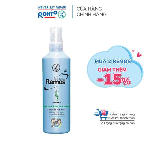 Dung dịch chống muỗi Remos Mentholatum hương Sả Chanh 150ml