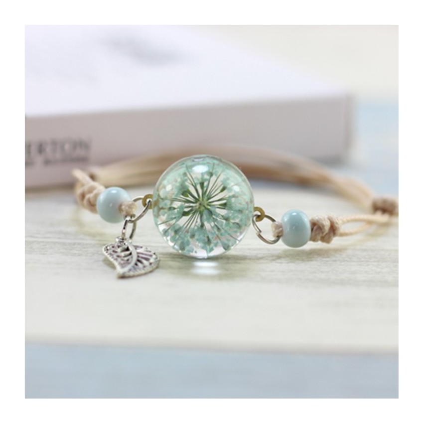 Vòng Tay Thủy Tinh Ép Hoa Tam Sinh Tam Thế 1740 (kèm video ảnh thật) | BigBuy360 - bigbuy360.vn