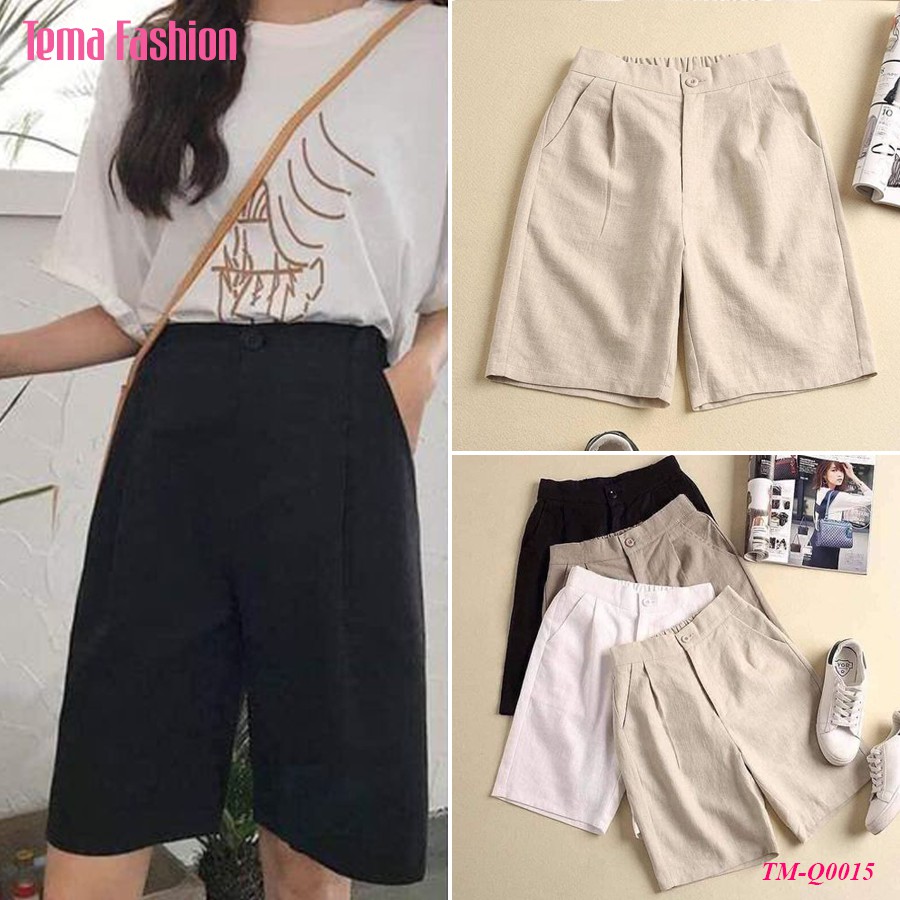 Quần lửng nữ MIA 1992 - quần đũi nữ ống rộng lửng cạp chun siêu mềm mịn mát