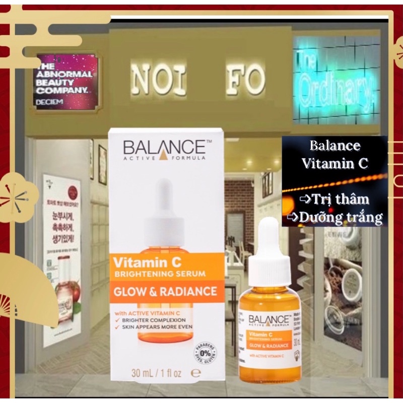 [𝓑𝓪𝓵𝓪𝓷𝓬𝓮] Serum Trắng Da, Mờ Thâm Balance Active Formula Vitamin C Brightening 30ml