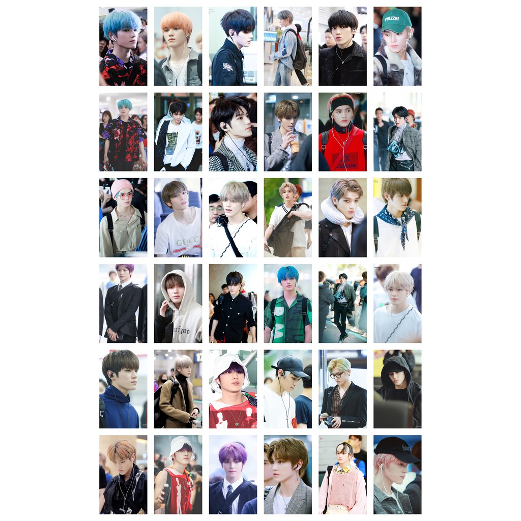 Lomo card 72 ảnh thành viên NCT 127 Taeyong - Airport