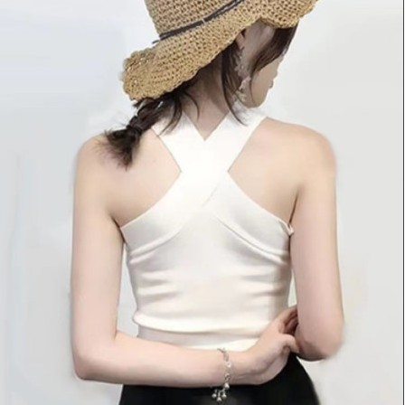 (Hàng Đẹp Xịn ) Áo Thun Body 2 Dây Phối Chéo,áo bra dáng Croptop tăm dãn, Áo phông nữ cá tính 899
