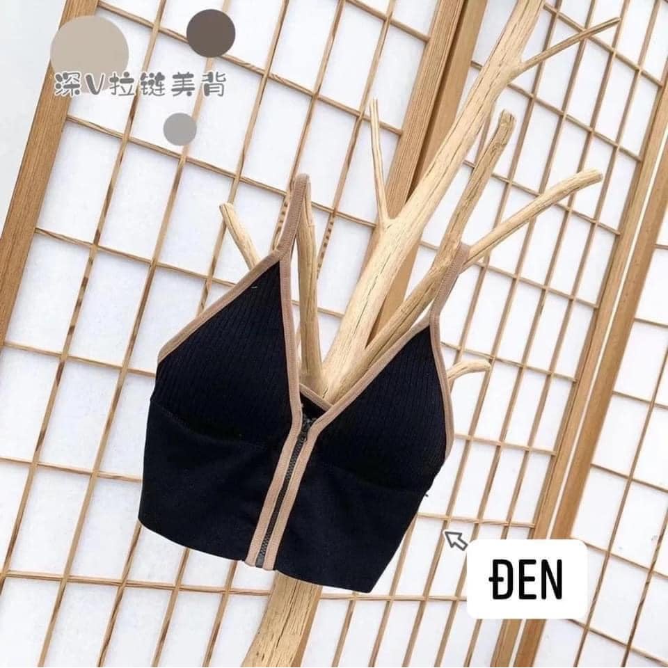 [Mã FASHIONT4WA2 giảm 10K đơn 50K] Áo Bra Kéo Khóa Ngực Mẫu Mới Phiên Bản 2021 | BigBuy360 - bigbuy360.vn