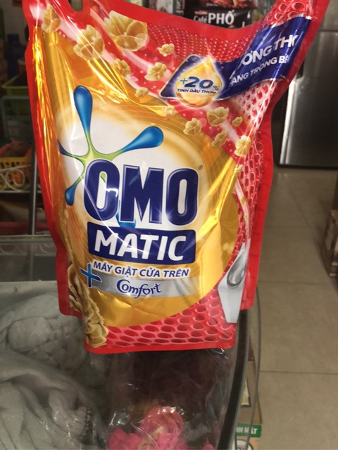 Nước giặt OMO Matic Comfor, lựu tre2,3kg, loại omo matic 2,7kg cho máy giặt cửa trên