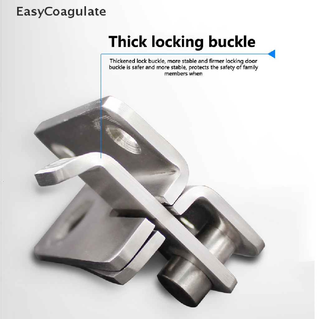 Eas Cabinet Gate Security Door Closer Hasp Latch Clasp Bolt Furniture Stainless Ate