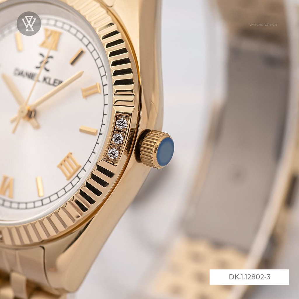 Đồng Hồ Quartz Nữ Daniel Klein WATCHSTORE DK.1.12802-3 Mặt Kính Khoáng 35mm, Dây Kim Loại, Vỏ Thép Không Gỉ