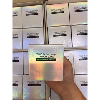 Phấn Phủ 2 Lõi Cellio Ex Collagen Twoway Cake