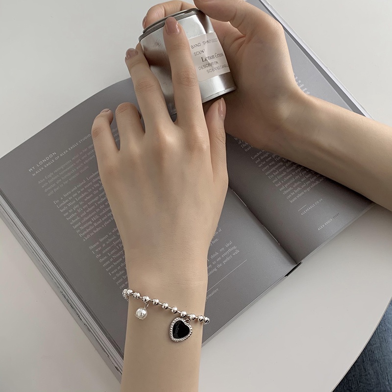 Vòng đeo tay phối ngọc trai nhân tạo thời trang sang trọng cho nữ