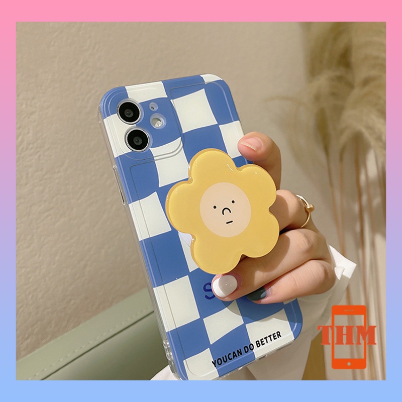 Ốp Điện Thoại Kèm Giá Đỡ Họa Tiết Sọc Caro Cho iphone 6/6S/6splus/se/7/7plus/8/8plus/X/xs/xsmax/11/12/13/Pro/Pro Max-774
