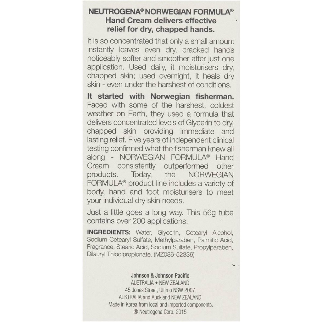 Kem dưỡng da tay không mùi Neutrogena Norwegian Formula Hand Cream Fragrance Free 56g | BigBuy360 - bigbuy360.vn