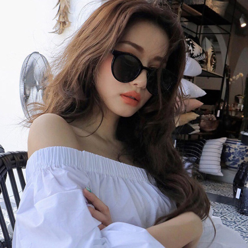 Kính mát gọng tròn chống tia UV400 thời trang Hàn Quốc cổ điển cho nam và nữ