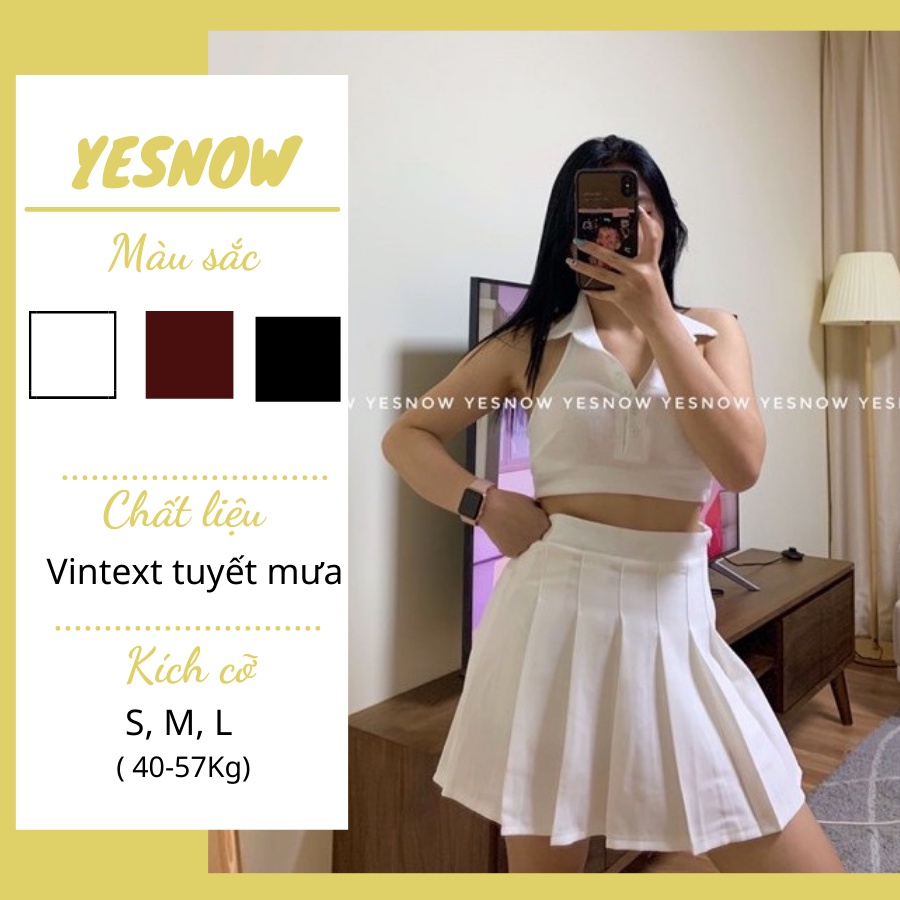 Chân váy ngắn Chân váy tennis xếp ly cạp cao ghen bụng chất cực đẹp có sẵn 3 màu trắng - đen - nâu 🍀 FREESHIP  🍀 | BigBuy360 - bigbuy360.vn