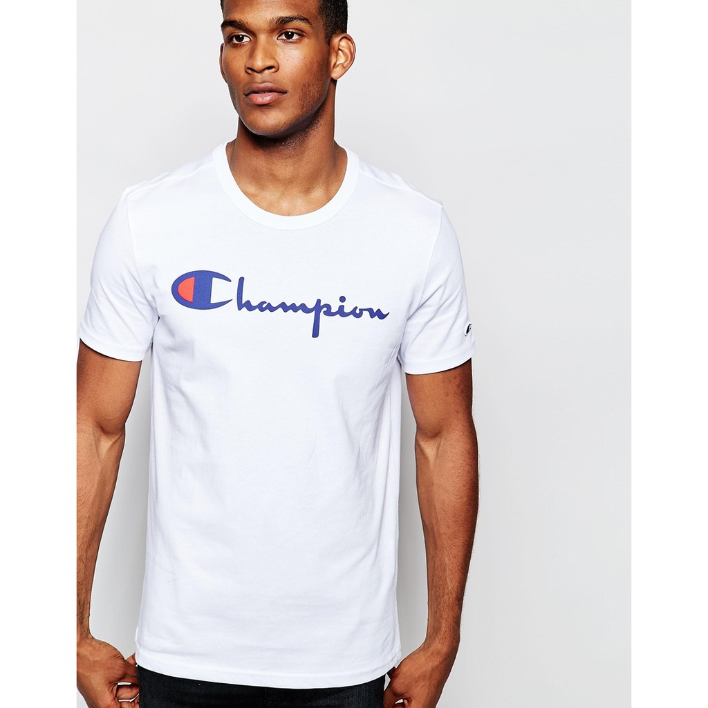Áo thun nam Champion Script Logo Athletic Fit chính hãng