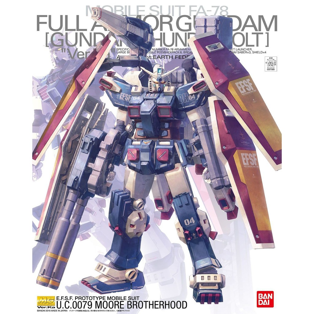 Mô Hình Lắp Ráp MG 1/100 FA-78 Full Armor Gundam (Thunderbolt) Ver.Ka