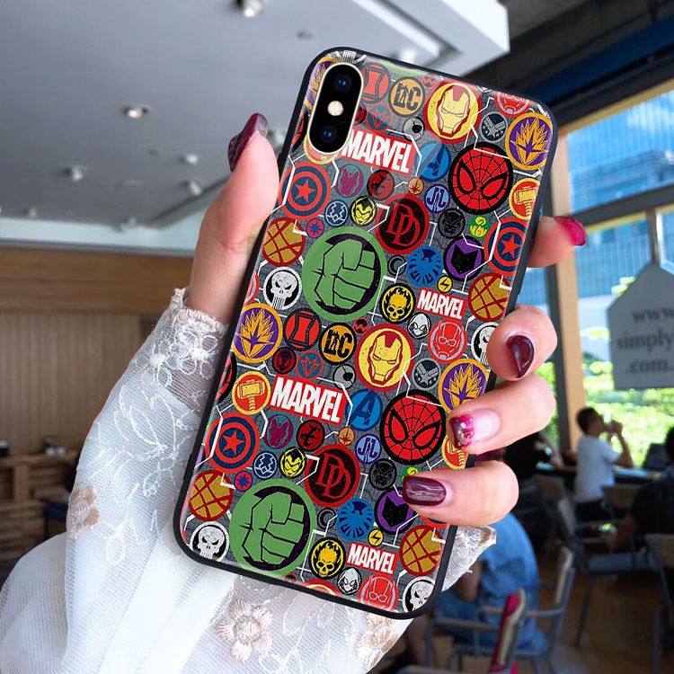 Ốp Chống Sốc In Hình Mavel IMACC Cho Iphone X 11 6 7 6S 8 Plus 12 Mini 12 Pro Max Se 2020 6Splus 7Plus 6Plus 8Plus Xs