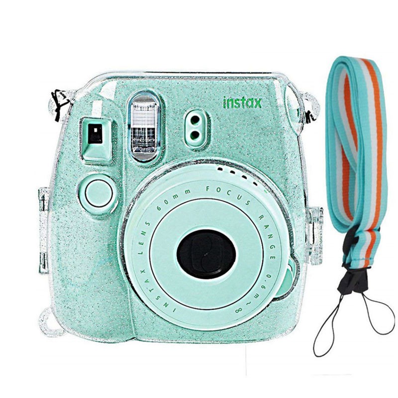 Vỏ bảo vệ máy ảnh cho Fujifilm Fuji Instax Mini 9 8 với dây đeo