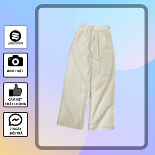 [sẵn] Quần nhung gân dài form rộng (ảnh thật tại shop) Tanazi Closet