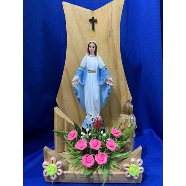 Tượng công giáo- bàn thờ công giáo, đức mẹ lòng thương xót chúa cao 25cm