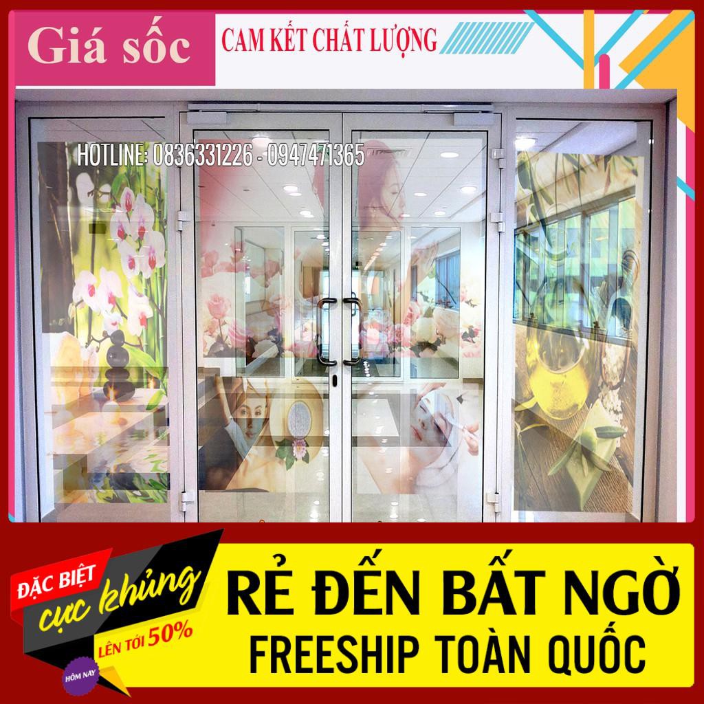 TRANH SPA DÁN CỬA KÍNH TRANG TRÍ TIỆM SPA CAO CẤP ĐẸP GIÁ RẺ ( ẢNH THẬT)