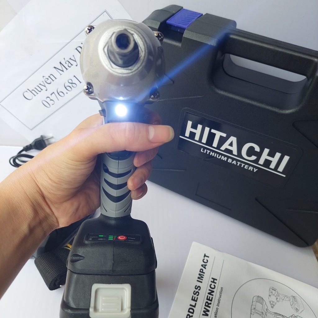 Siết Bulong Hitachi 199v Không Chổi Than