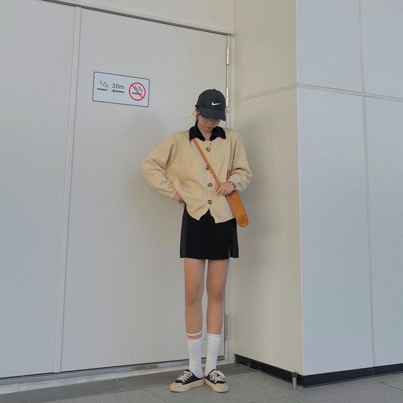 Áo len cổ pha màu - ảnh chụp thật JUN.Clothingg