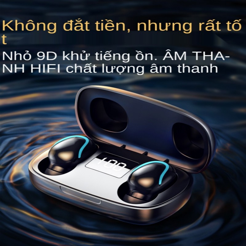 Thực Sự Không Dây Bluetooth Tai Nghe Đơn Tai Micro In-ear Không Dây Cảm Ứng Thể Thao Chạy Mini Dài Chờ Thời Lượng Pin Đi