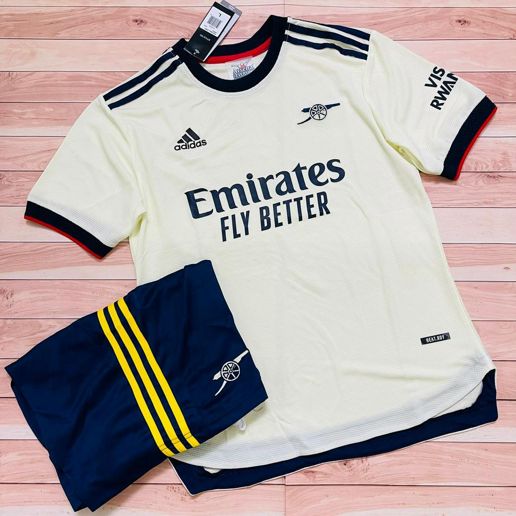 Áo Bóng Đá, Áo Đá Banh CLB Arsenal Mùa 21/22 - Chuẩn Mẫu Thi Đấu, Vải Polyester Gai Thai Cao Cấp