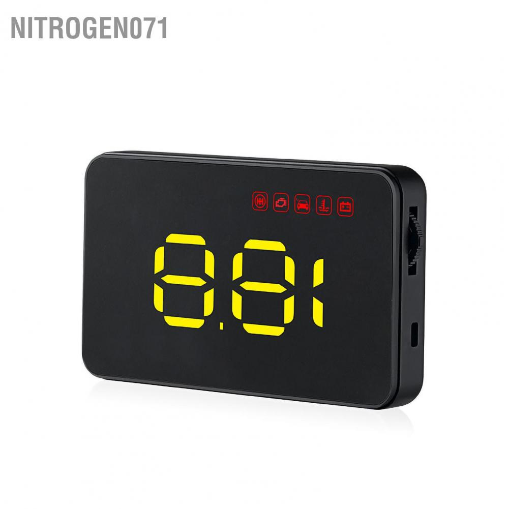 Nitrogen071 Car HUD Speedometer Universal HD Multifunctional Digital Display Windshield Projector OBD Smart Gauge