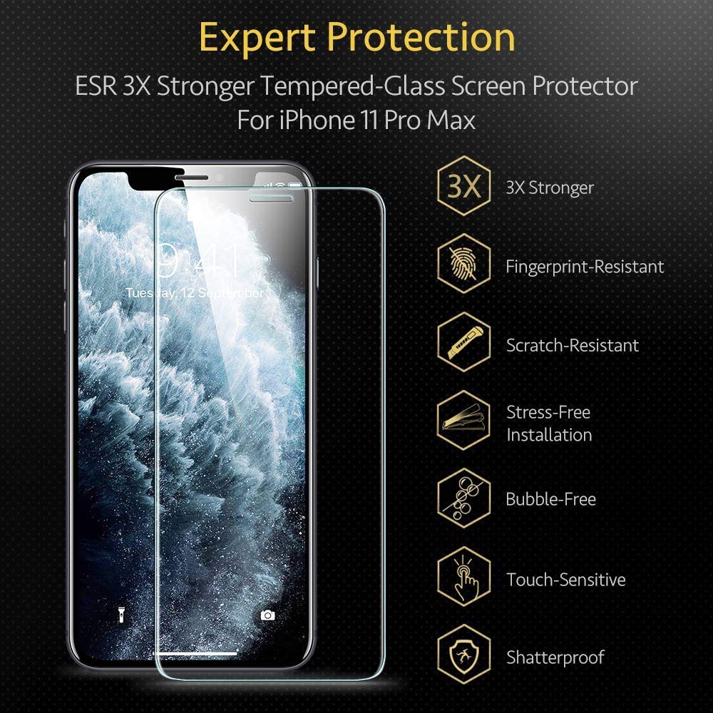 Miếng dán cường lực ESR iPhone X / Xr / Xs / Xs Max / 11 / 11 Pro / 11 Pro Max