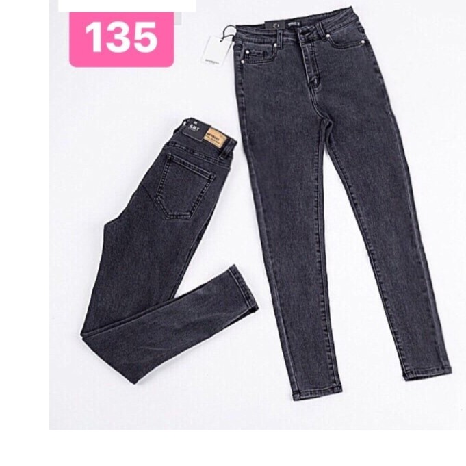 QUẦN JEAN NỮ LƯNG CAO TRƠN ( HÌNH THẬT 222ED )