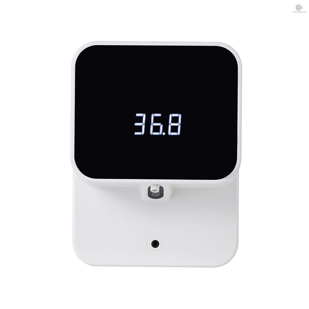 Thiết Bị Đựng Xà Phòng Tạo Bọt Tự Dính 2 Trong 1 Không Tiếp Xúc Gắn Tường Có Màn Hình LED Kỹ Thuật Số 430ml Tự Dính Và Cảm Biến Hồng Ngoại