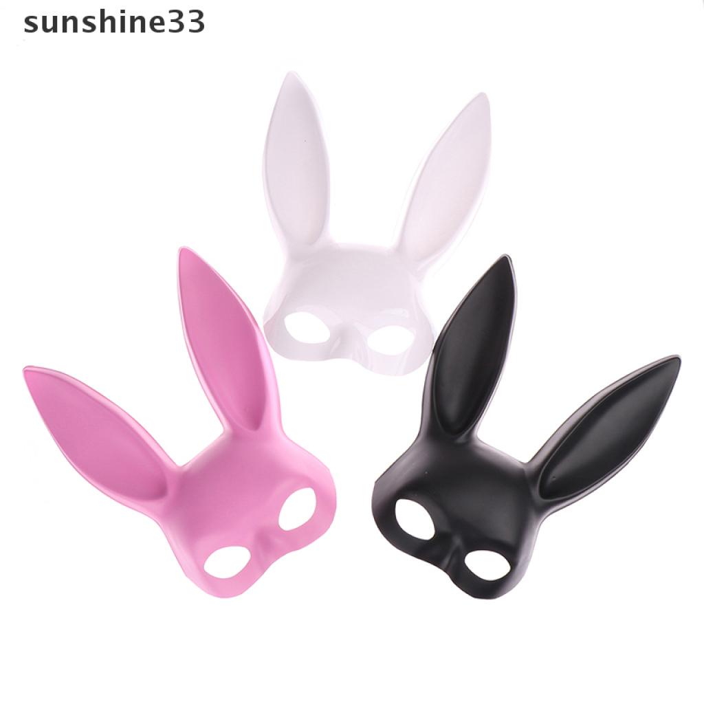 1 Mặt Nạ Hóa Trang Hình Thỏ Bằng PVC Gợi Cảm Cho Nữ