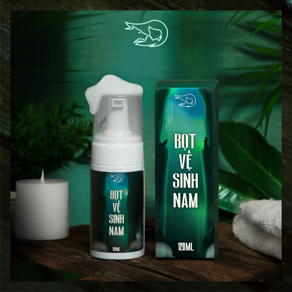 Bọt Vệ Sinh Nam Loli & The Wolf Làm Sạch Hiệu Quả Hương Thơm Nam Tính Lôi Cuốn Chai 120ml