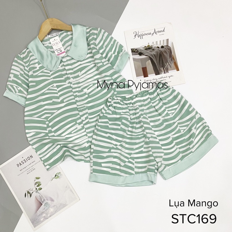 Đồ Ngủ Pijama Quần cộc tay ngắn , Siêu Xinh, LỤA SATIN MỀM MÁT - Đồ bộ mặc nhà siêu mát | BigBuy360 - bigbuy360.vn