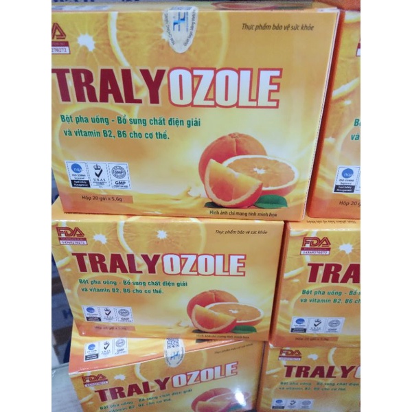 Traly Ozole bột bù nước hộp 20 gói