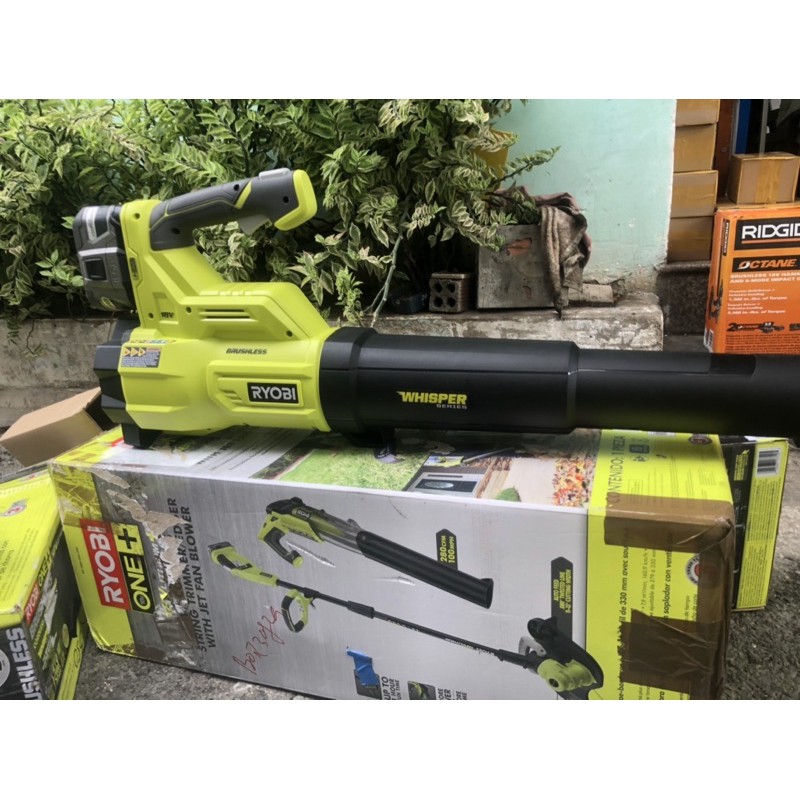 thổi bụi ryobi 18v brushless mới 100%