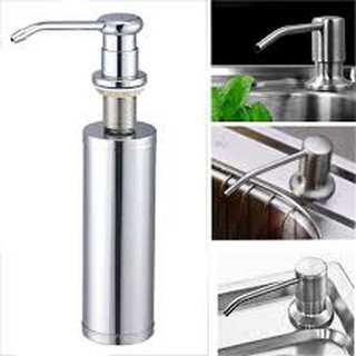 [INOX BÓNG ĐẸP] Bình Đựng Nước Rửa Chén Bình Xà Bông Nhấn Hơi Bằng 100% INOC LẮP Âm Thành Chậu