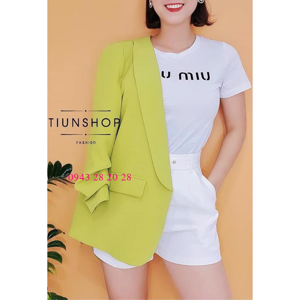 áo blazer vạt bầu thanh lịnh nhiều màu | BigBuy360 - bigbuy360.vn