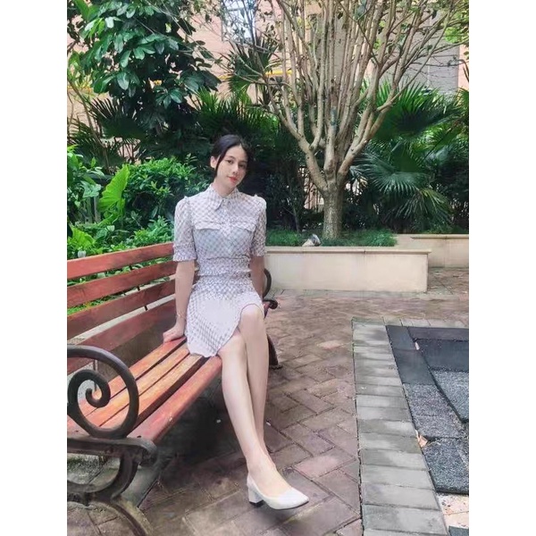 SET VÁY KẺ CARO JU SEOK KYUNG PENTHOUSE kèm ảnh thật