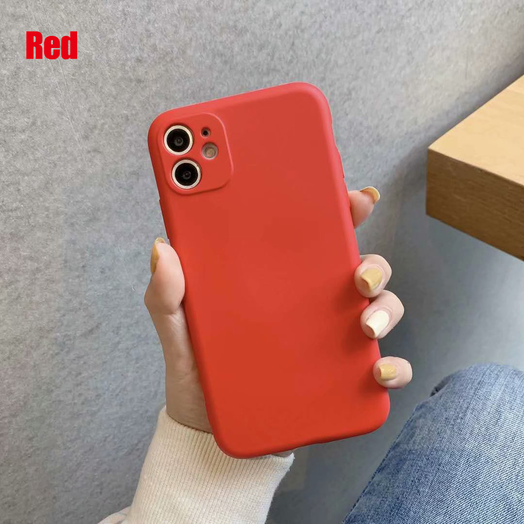 Casing Soft Silicone Matte Phone Case Multiple colors iPhone 12 11 Pro Max X XS XR