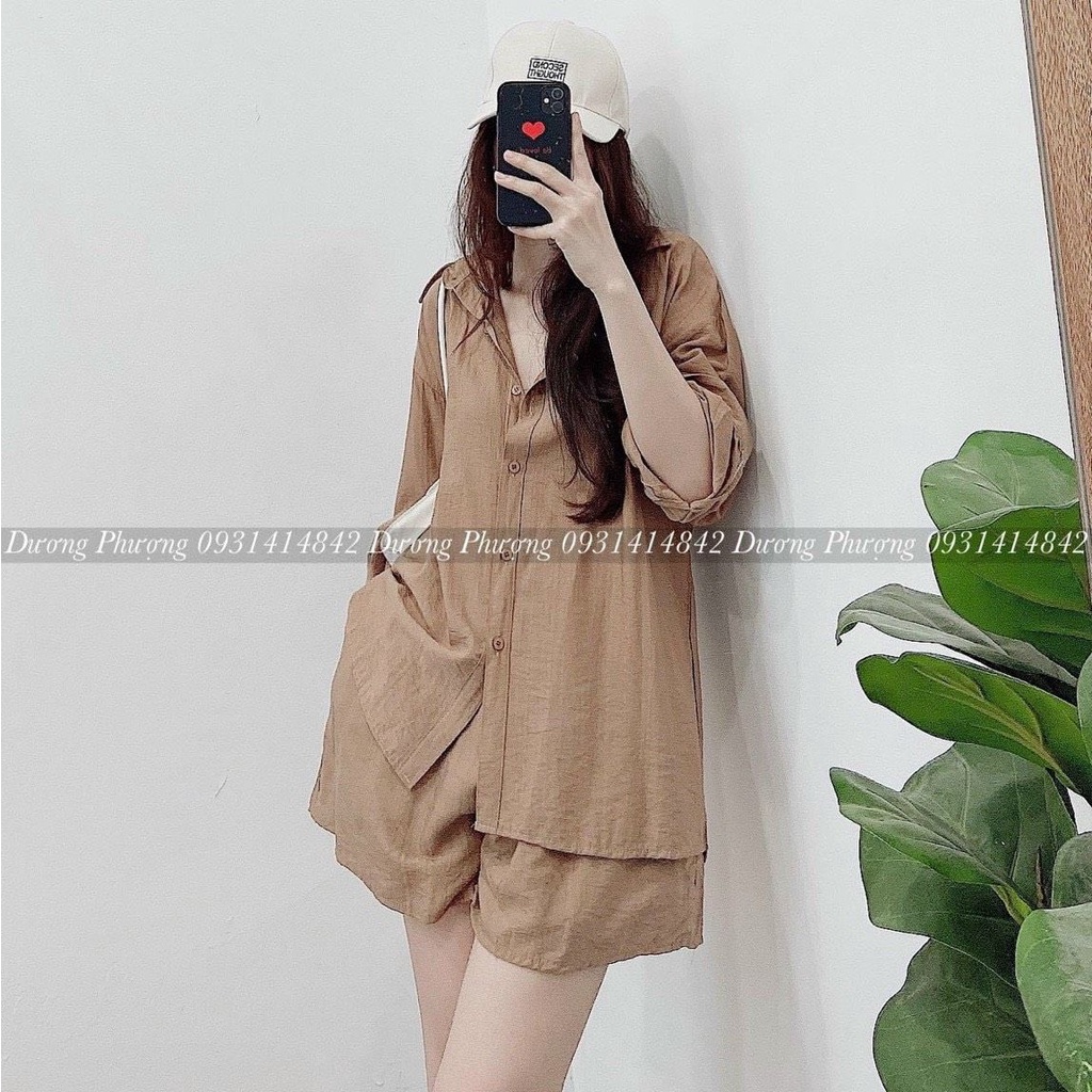 Sét bộ đũi von áo dài quần đùi nữ tính